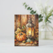 ランプアンドパンプキンスウェルカム秋 シーズンポストカード (スタンド正面)