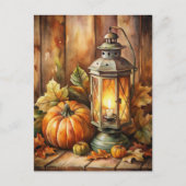 ランプアンドパンプキンスウェルカム秋 シーズンポストカード (正面)