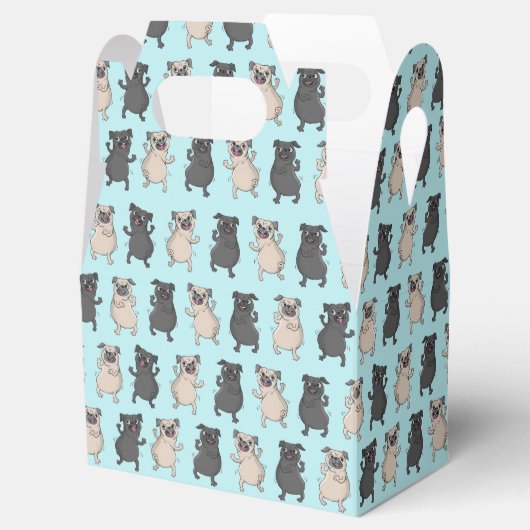 ランプシェーカーパグパピパスト移動かわいいダンス犬 フェイバーボックス (オープン)