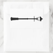 ランプポストのステッカーシート 長方形シール (バッグ)