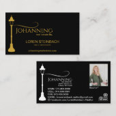 ランプポストエステ実在ート写真 名刺 (正面/裏面)