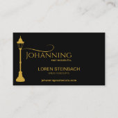 ランプポストエステ実在ート写真 名刺 (正面)