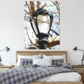 ランプポストニューヨークセントラルパーク キャンバスプリント (インサイチュ (寝室))