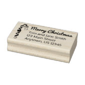 ランプポストライトガーランドメリークリスマスホリデー ラバースタンプ (スタンプ)