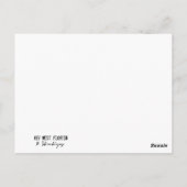 ランプポスト鍵ウェストフロリダ ポストカード (裏面)