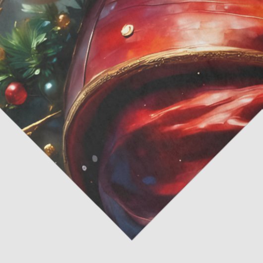 ランプライトレーンのデコパージュのサンタクロース 薄葉紙 (詳細)