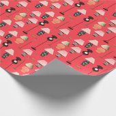 ランプラッピング紙 – 赤 ラッピングペーパー (角)