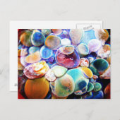 ランプワークボロガラス水中水中競技はがき ポストカード (正面/裏面)