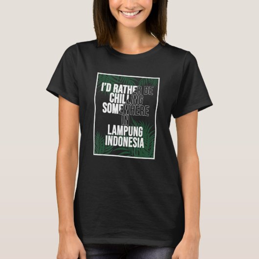 ランプンのどこかで寒くなりたい Tシャツ (正面)