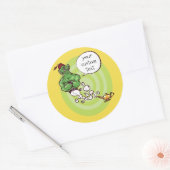 ランプ漫画のアラジンのジェニー ラウンドシール (封筒)