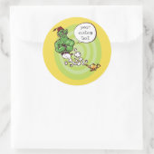 ランプ漫画のアラジンのジェニー ラウンドシール (バッグ)