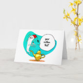 ランプ漫画のジニおもしろいー カード (黄色い花)