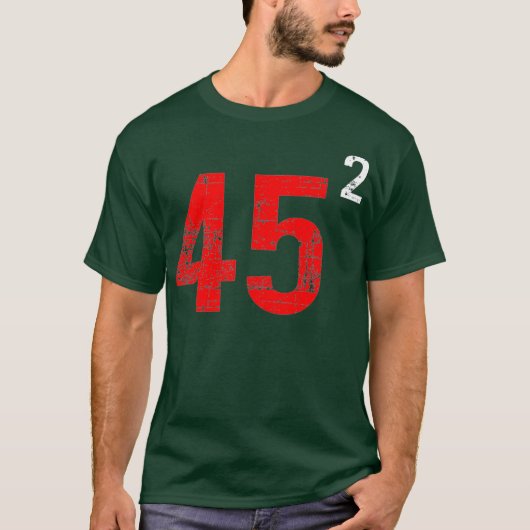 ランプ45平方スクエアプロランプ2ミリ秒 Tシャツ (正面)
