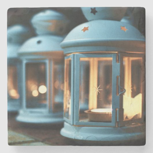 ランプ、ランタン、ロウソク ストーンコースター (正面)