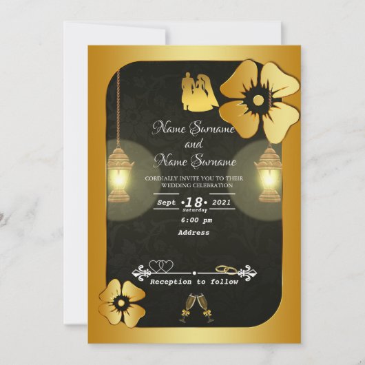 ランプ 招待状 (正面)