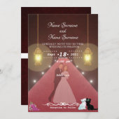 ランプ 招待状 (正面/裏面)