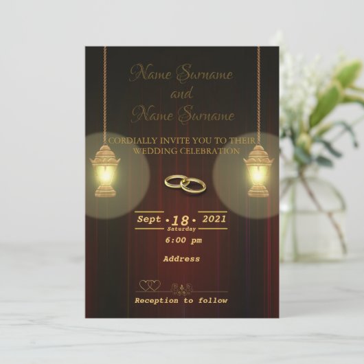 ランプ 招待状 (スタンド正面)