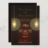 ランプ 招待状 (正面/裏面)