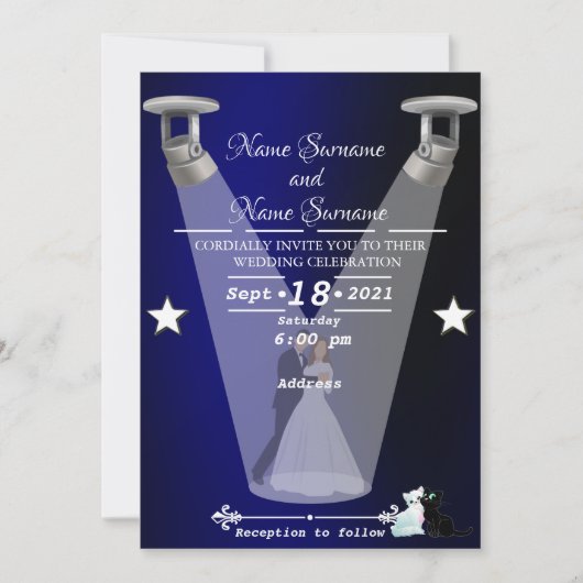 ランプ 招待状 (正面)