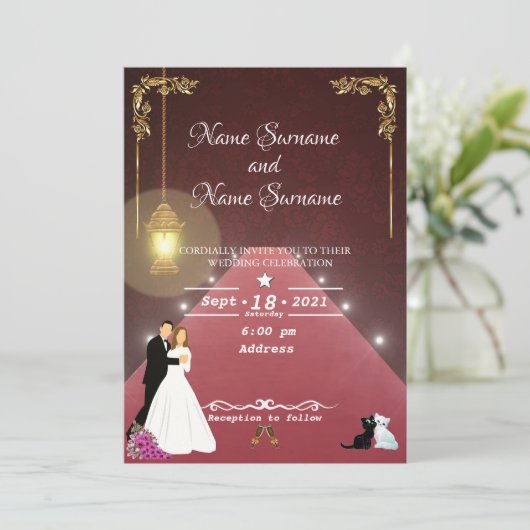 ランプ 招待状 (スタンド正面)