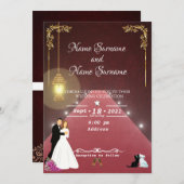 ランプ 招待状 (正面/裏面)