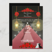 ランプ 招待状 (正面/裏面)