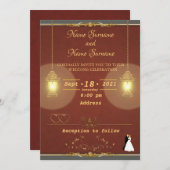 ランプ 招待状 (正面/裏面)