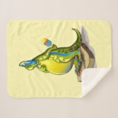 ランベオサウルスは重量計で立っている。 シェルパブランケット (正面(横))