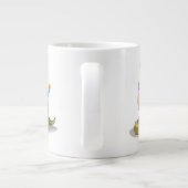 ランベオサウルスは重量計で立っている。 ジャンボコーヒーマグカップ (裏面)