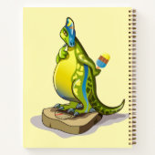 ランベオサウルスは重量計で立っている。 ノートブック (裏面)