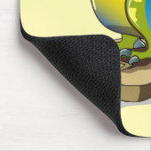 ランベオサウルスは重量計で立っている。 マウスパッド (コーナー)