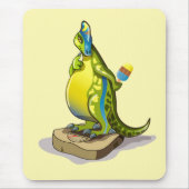 ランベオサウルスは重量計で立っている。 マウスパッド (正面)