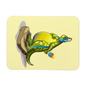 ランベオサウルスは重量計で立っている。 マグネット (横)