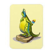 ランベオサウルスは重量計で立っている。 マグネット (縦)