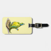 ランベオサウルスは重量計で立っている。 ラゲッジタグ (正面横)