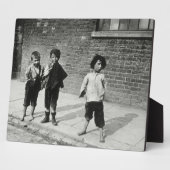 ランベスの通りウルチン(写真b/w) フォトプラーク (側面)