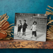 ランベスの通りウルチン(写真b/w) フォトプラーク (側面)