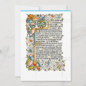 ランベス王宮文庫の写本のファクシミリ ノートカード (正面)