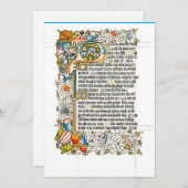 ランベス王宮文庫の写本のファクシミリ ノートカード (正面/裏面)