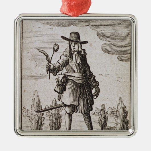 ランベルトSimnelの金チューリップの騎士 メタルオーナメント (正面)