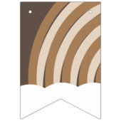 ランボーモダンズ自然トーンハッピーバースデー バンティングフラッグ (第1の旗)