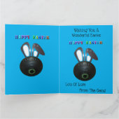 ランボール イースターバニー ジャンボ グリーティングカード (内部)