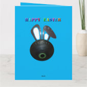 ランボール イースターバニー ジャンボ グリーティングカード (裏面)