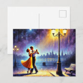 ランポスト下の踊り ポストカード (正面/裏面)