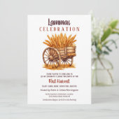 ランマス 秋分の日 収穫 麦 レトロ 招待状 (スタンド正面)