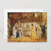 ランメルズによる『王様ジェームズの宮廷に立つポカホンタス』 ポストカード (正面/裏面)