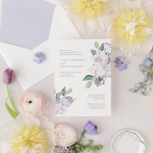 ランモダンエレガントス&グリーンリハーサルディナー 招待状