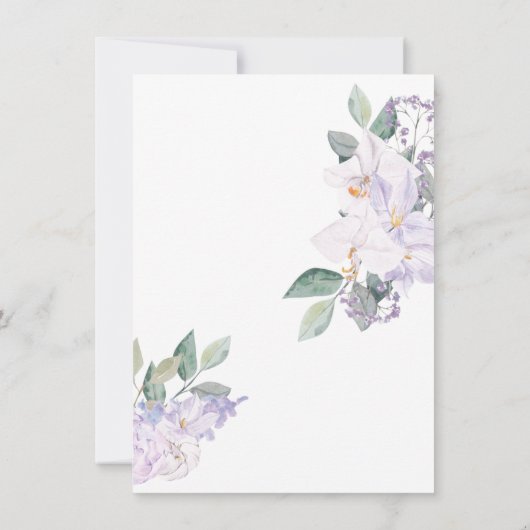 ランモダンエレガントス&グリーンリハーサルディナー 招待状 (裏面)