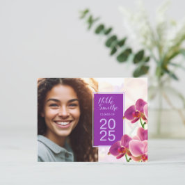 ランモダンスタイリッシュス卒業招待状 ポストカード