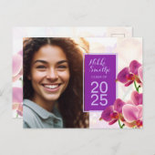 ランモダンスタイリッシュス卒業招待状 ポストカード (正面/裏面)